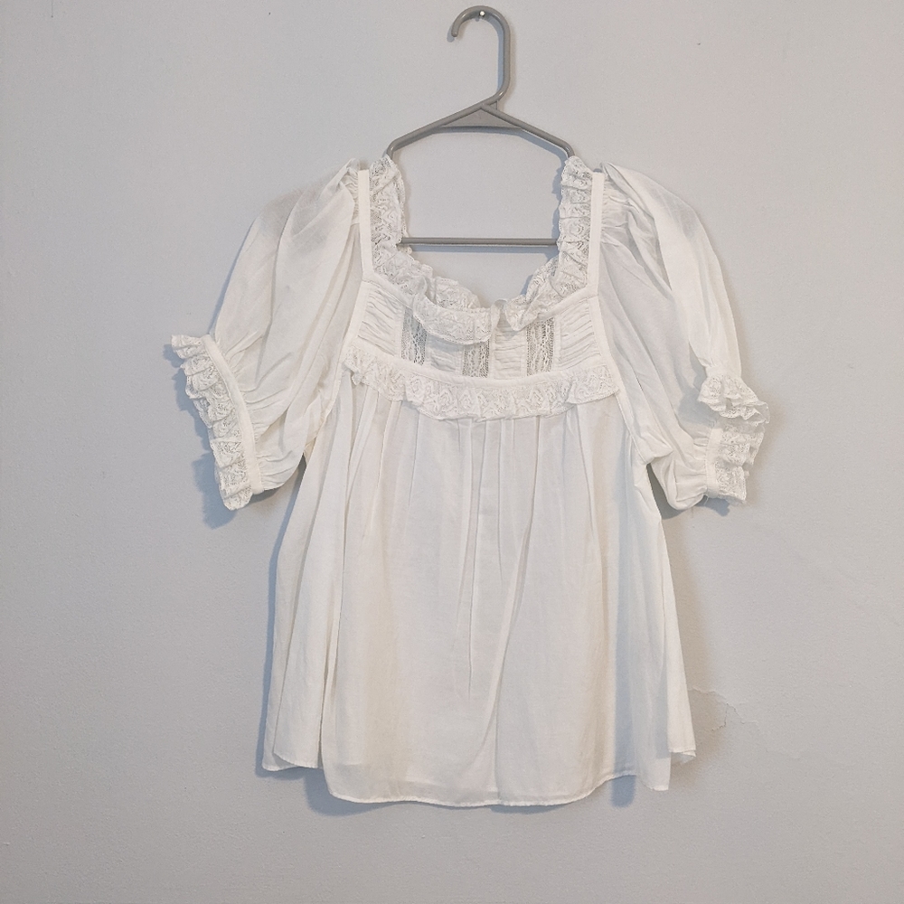 Doen Frances top bright white small